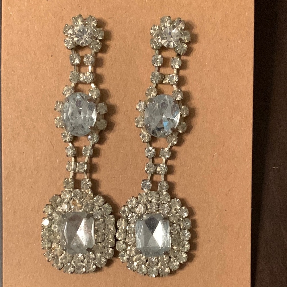 Silver Chandelier Earrings EUC